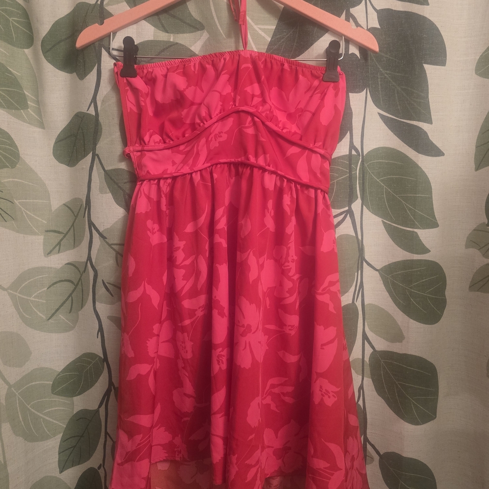Floral Pink Mini Dress